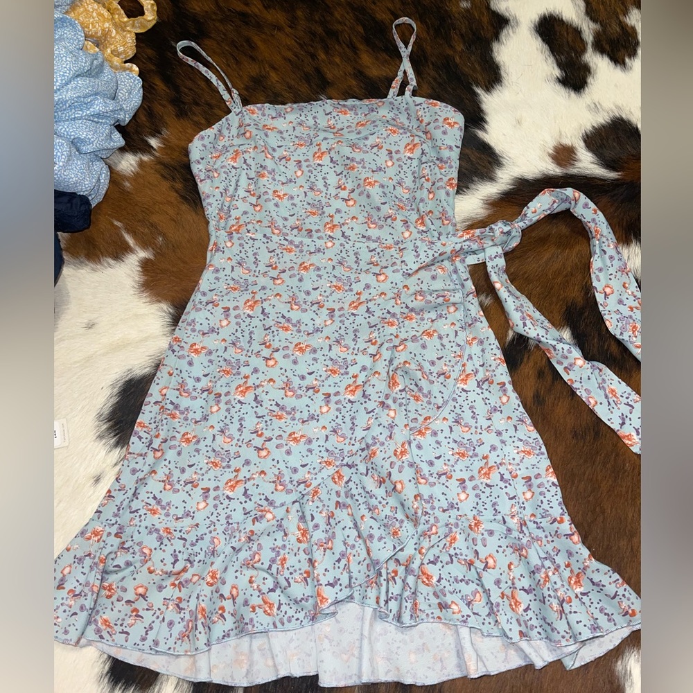 HELLO MOLLY never worn floral wrap mini dress